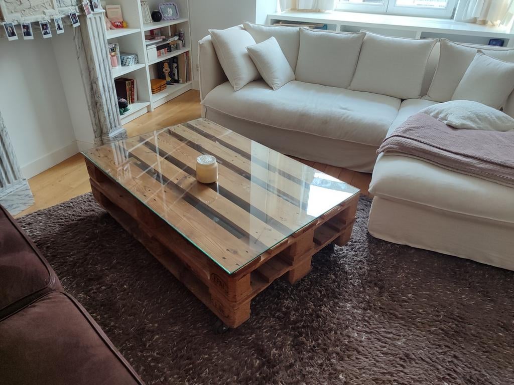 Table basse en palette, Enlèvement