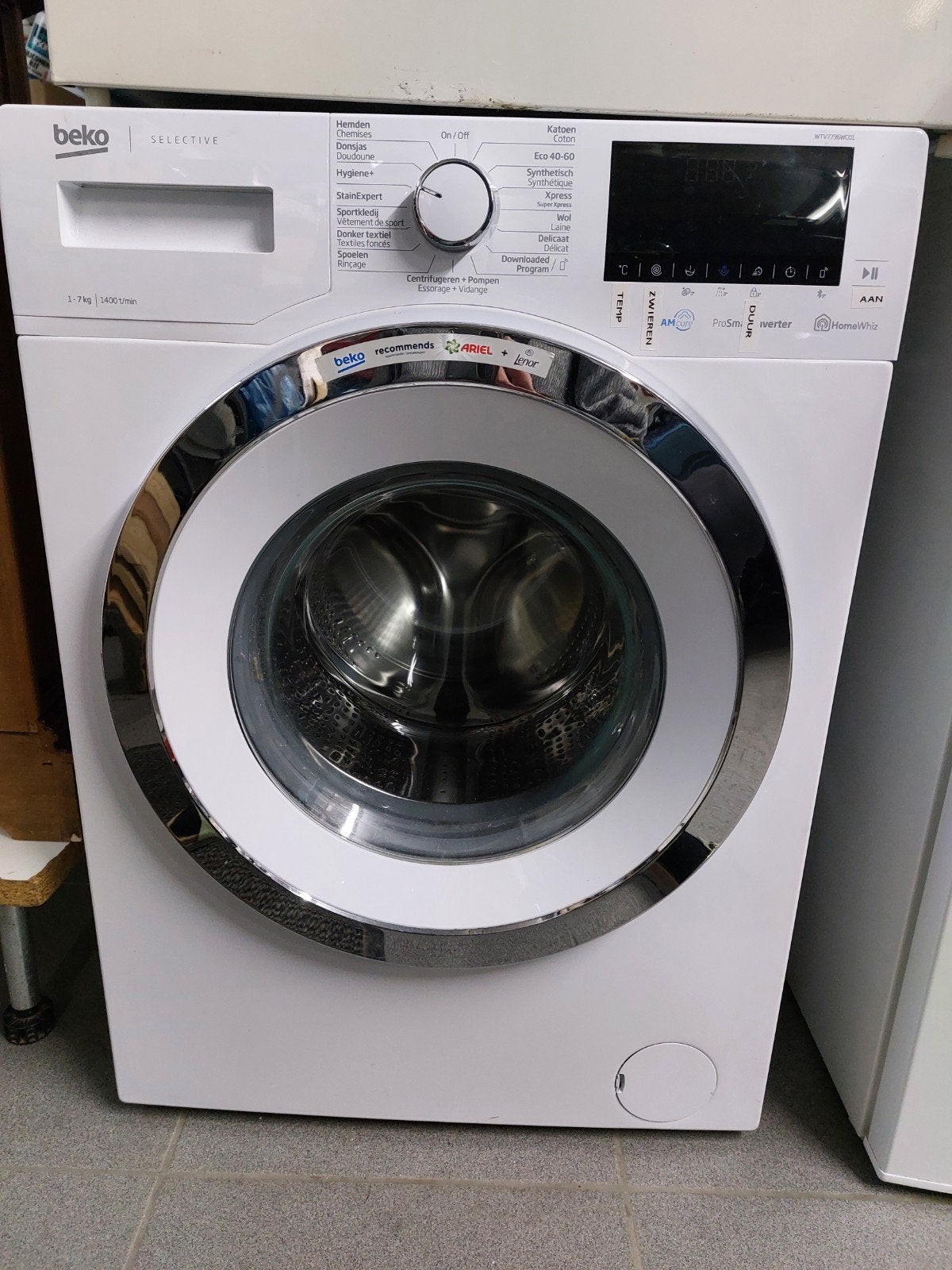 Machine à laver Beko Selective, Enlèvement