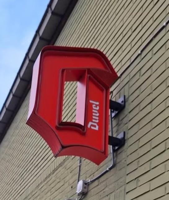 Lichtreclamebord DUVEL, Enlèvement, Utilisé, Panneau publicitaire