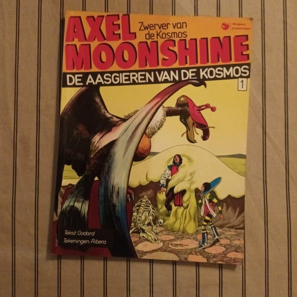 Axel Moonshine 3: de aasgieren van de kosmos, Boeken, Eén stripboek, Ophalen of Verzenden, Zo goed als nieuw