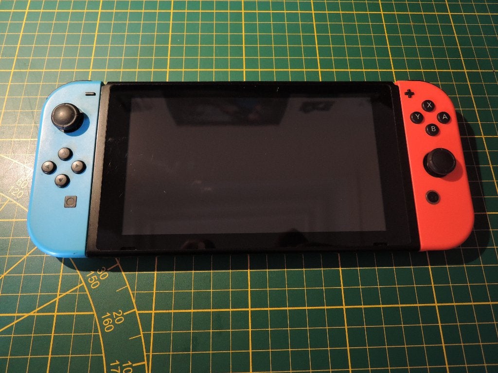｢Nintendo Switch V1 • Bleu/Rouge｣, Ophalen, Gebruikt, Met 1 controller, Switch Original