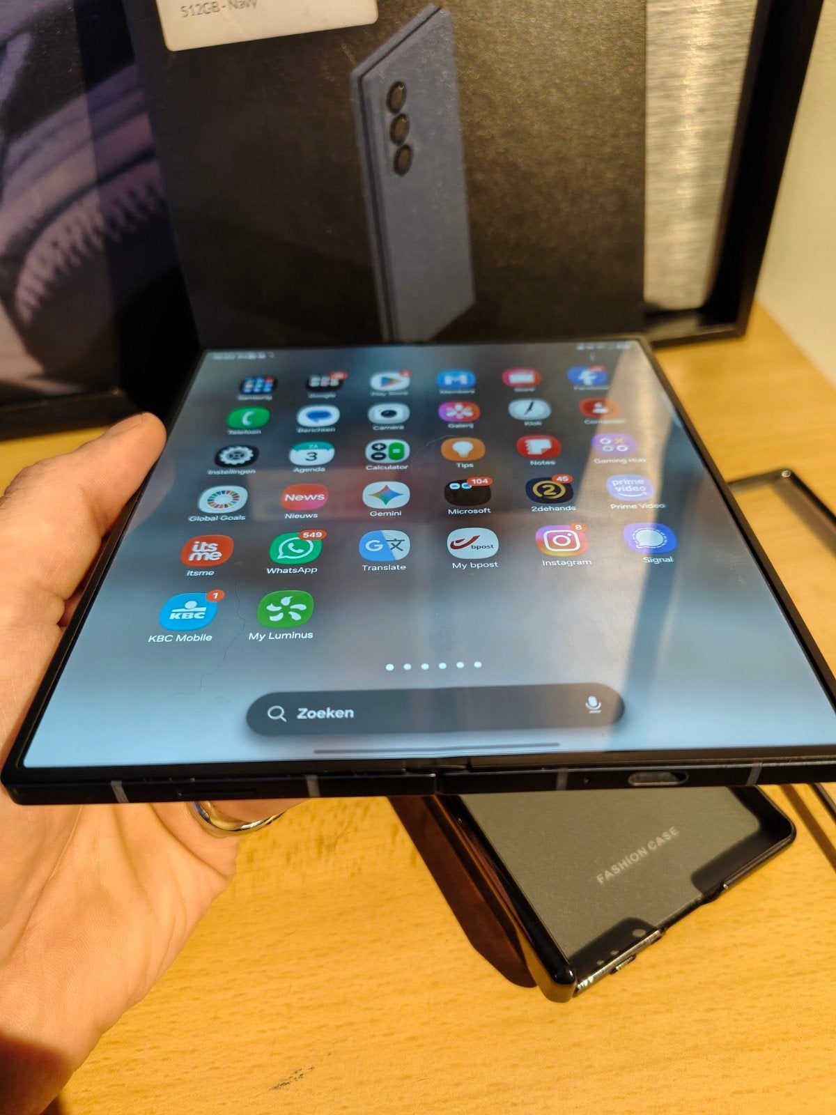 samsung galaxy z fold 6 met 512gb, Blauw, Touchscreen, Zo goed als nieuw, Android OS