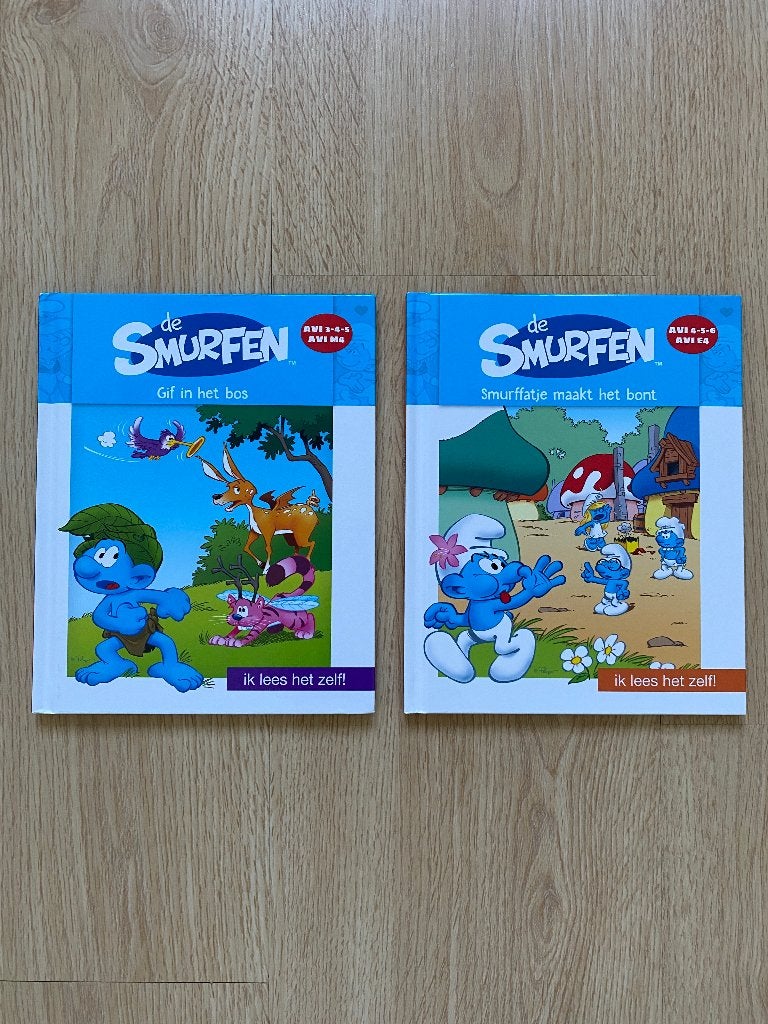 2 boekjes om te leren lezen: De Smurfen, Boeken, Ophalen