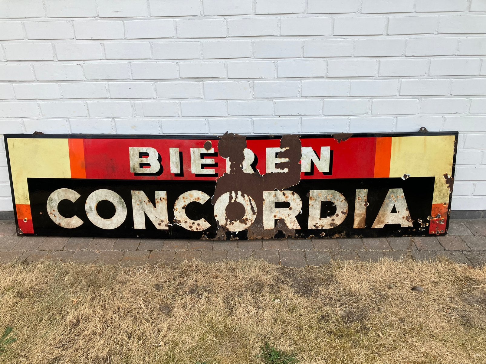 Reclamebord Bieren Concordia, Antiek en Kunst, Ophalen