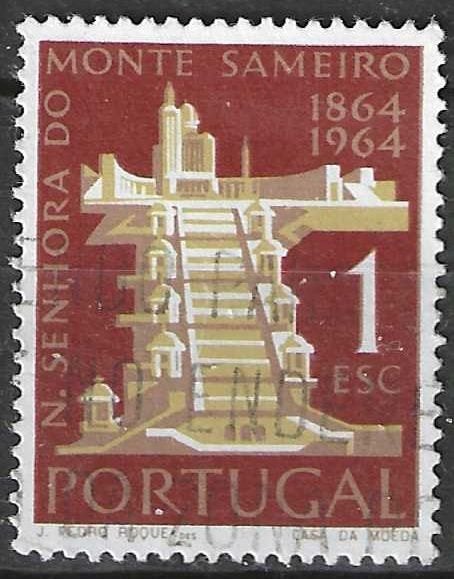 Portugal 1964 - Yvert 941 - Nossa Senhora do Sameiro (ST), Postzegels en Munten, Postzegels | Europa | Overig, Gestempeld, Portugal