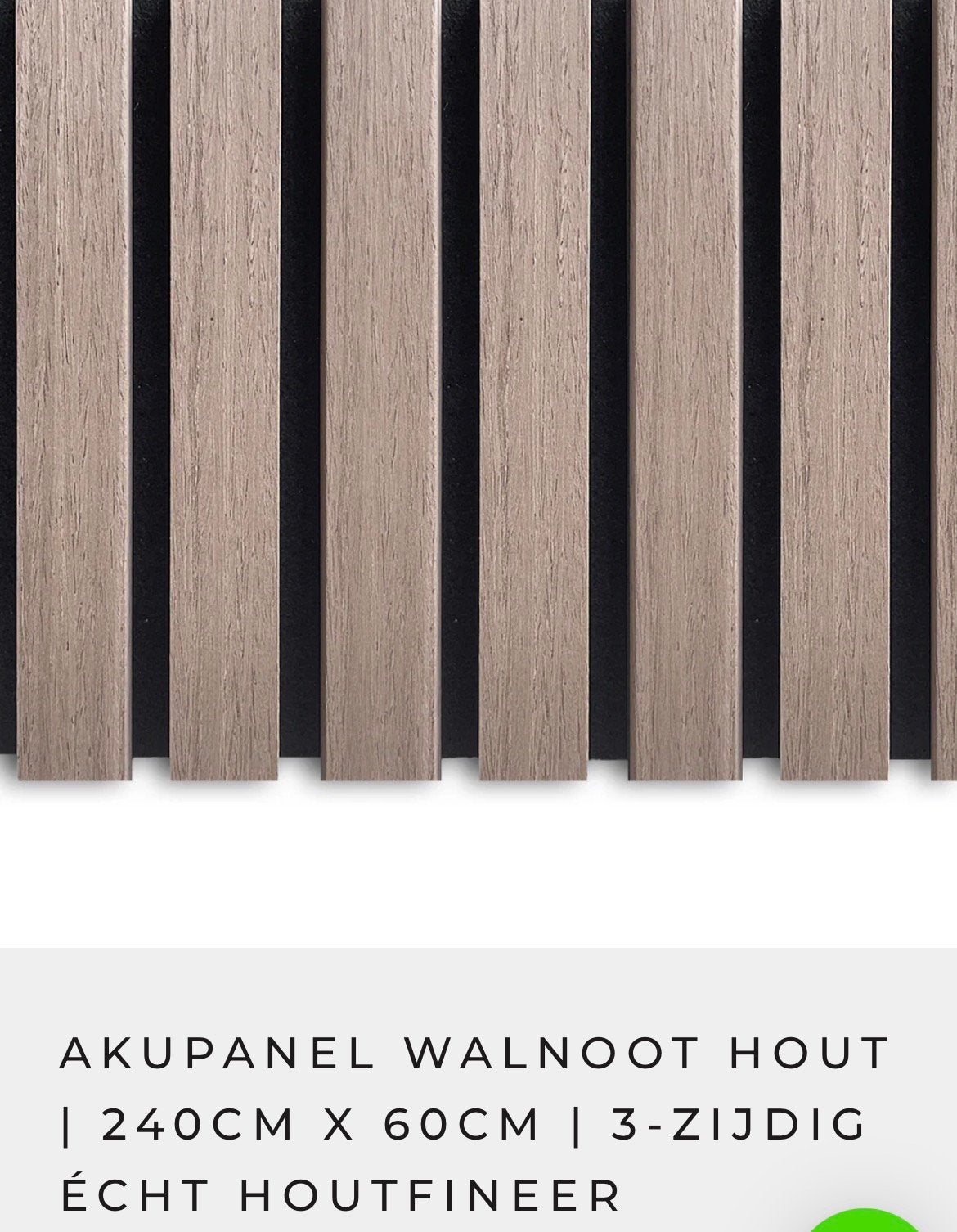2 geluiddempende wandpanelen in walnoot, Huis en Inrichting, Woonaccessoires | Wandplanken en Boekenplanken, Ophalen, Nieuw