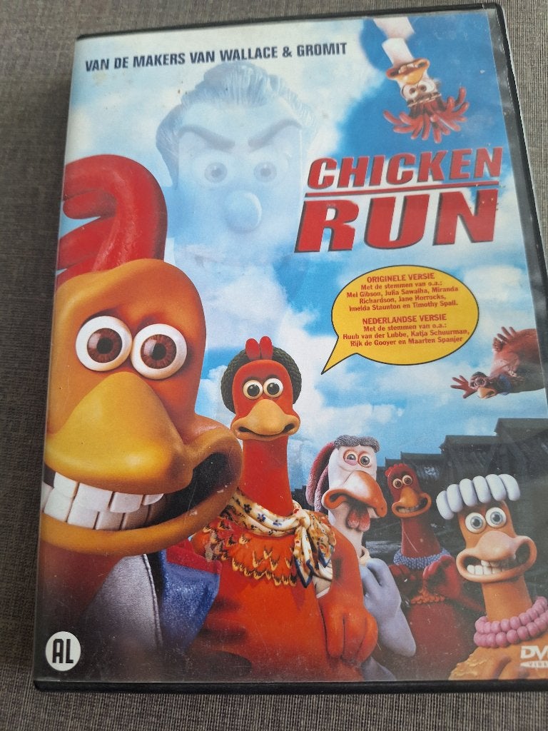 Chicken Run, dvd, ook ndl gesproken en ondertiteld, Cd's en Dvd's, Ophalen of Verzenden, Gebruikt, Nederlands, Nederlands
