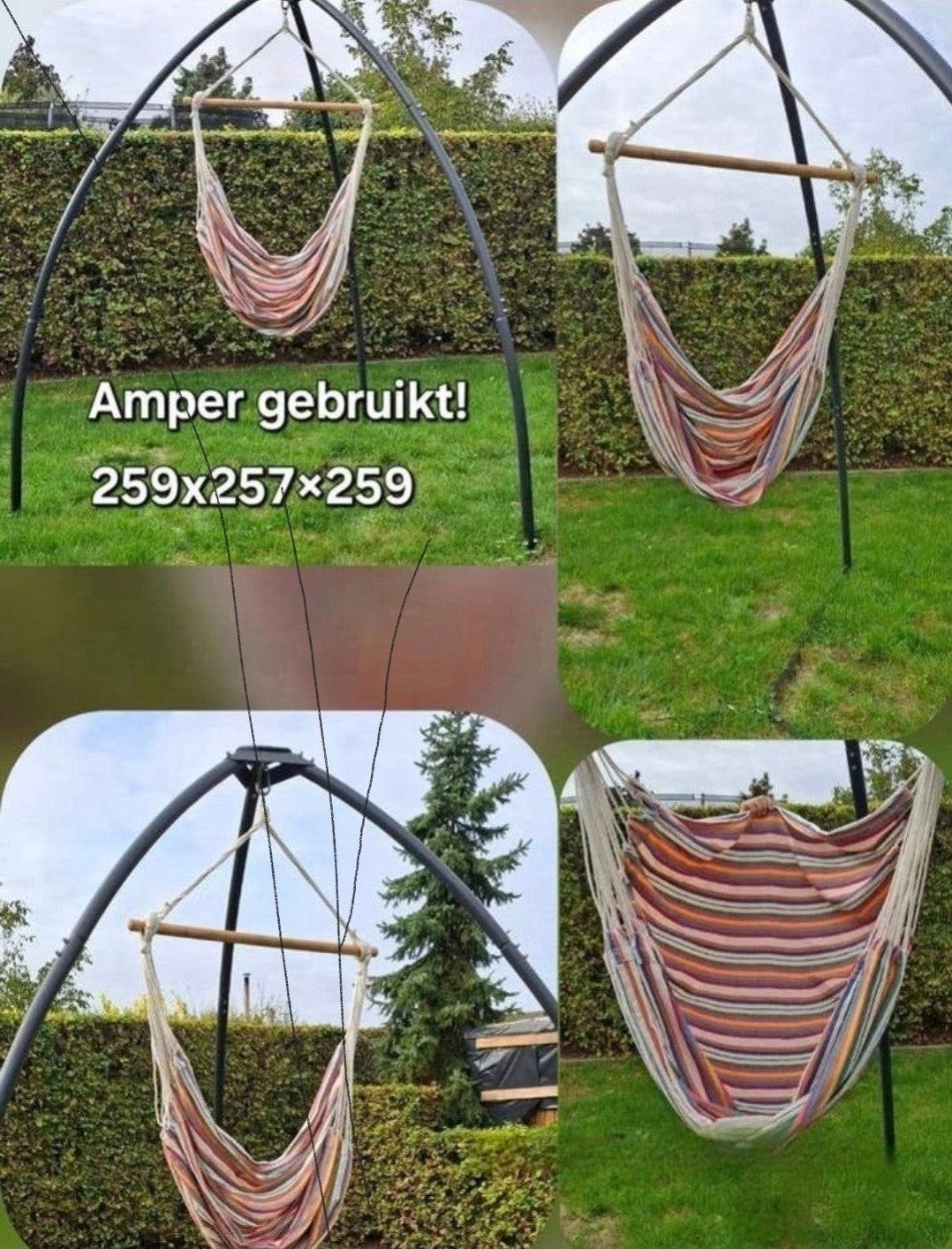 hangmat met staander, Tuin en Terras, Hangmatten, Ophalen, Zo goed als nieuw, Met standaard, Eenpersoons