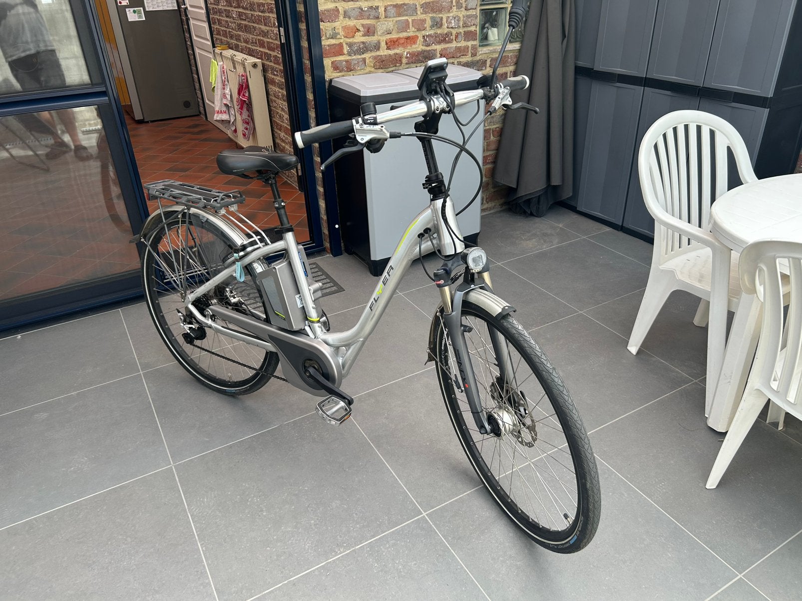 Elektrische fiets Flyer met middenmoter, Ophalen, Zo goed als nieuw