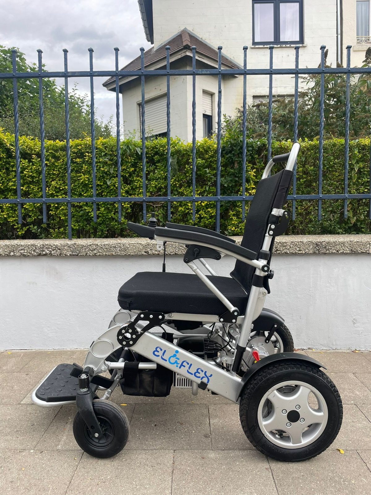 Fauteuil roulant électrique pliable - Eloflex P état neuf, Enlèvement ou Envoi, Pliant, Comme neuf, Fauteuil roulant électrique