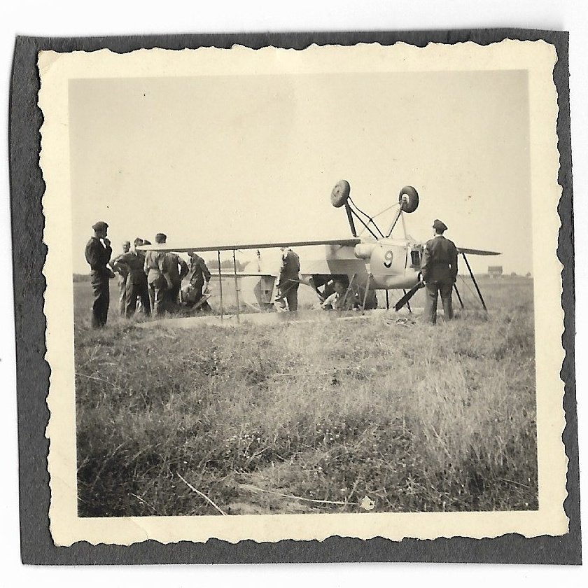 Belgische luchtmacht - gecrasht vliegtuig, Ophalen of Verzenden, Luchtmacht, Foto of Poster