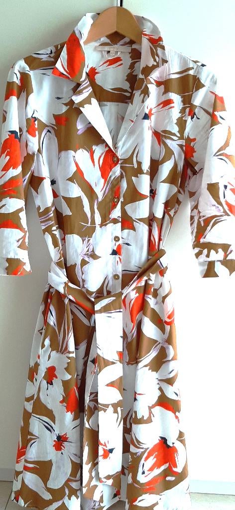 Te koop: Nieuw! Mooie gebloemd jurkje van Comme ça, 42., Kleding | Dames, Jurken, Nieuw, Maat 42/44 (L), Bruin, Boven de knie