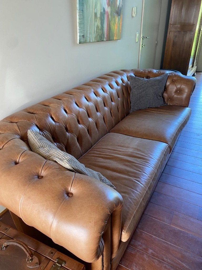 canapé Chesterfield Renaissance, Maison & Meubles, Chesterfield renaissance, 200 à 250 cm, Banc droit, Enlèvement