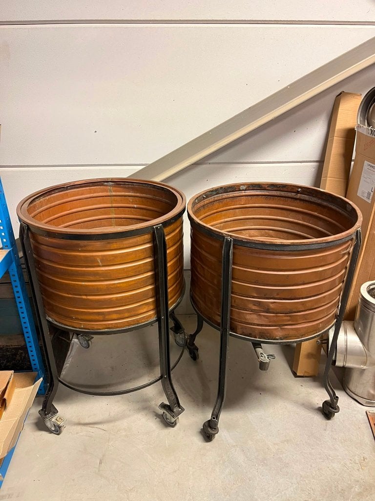 Koperen ketel op wielen, Ophalen, Koper