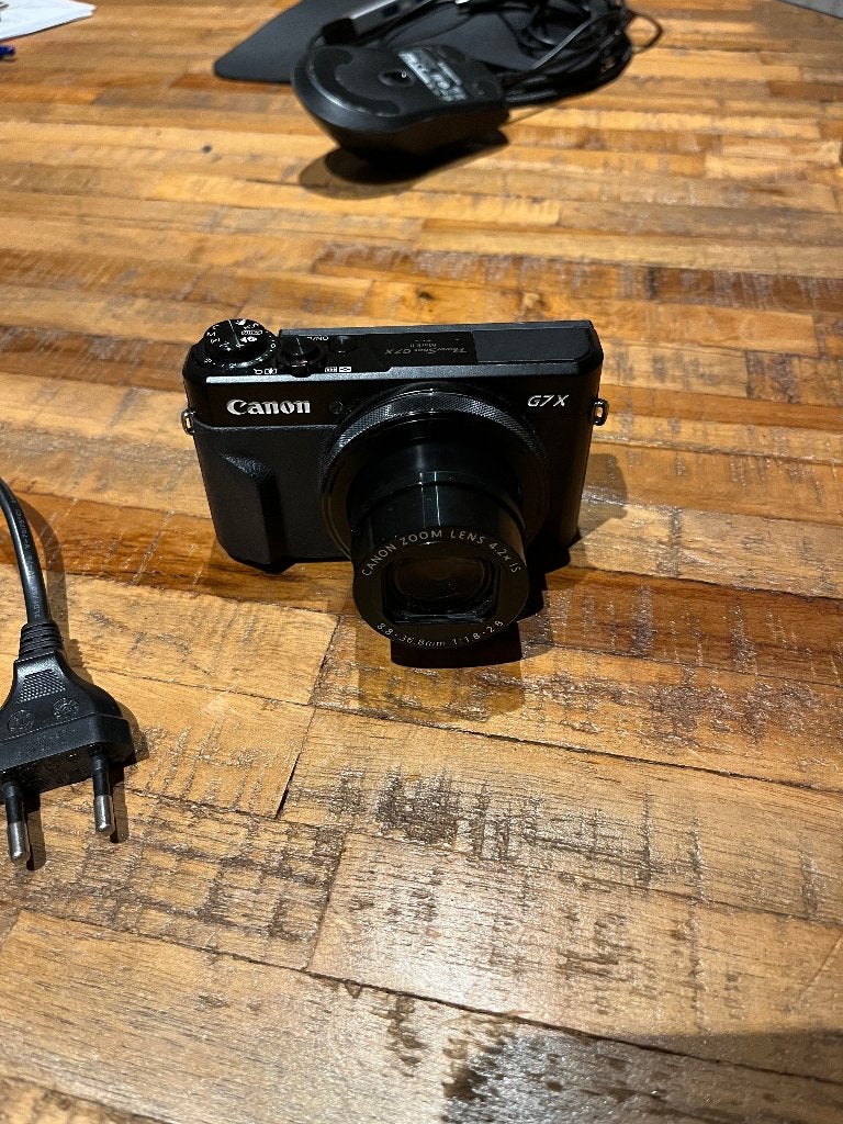 Canon PowerShot G7X mark II - met lader en opbergtas, Audio, Tv en Foto, Canon, Ophalen of Verzenden, Zo goed als nieuw, Compactcamera