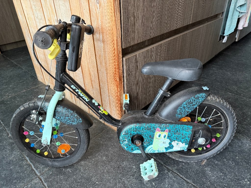 Btwin kinderfiets Monster 14 inch, Frein sur jante, Enlèvement, Utilisé, Btwin Decathlon