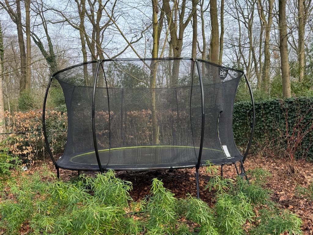 Mooie grote trampoline 4m27 diameter, Ophalen, Gebruikt