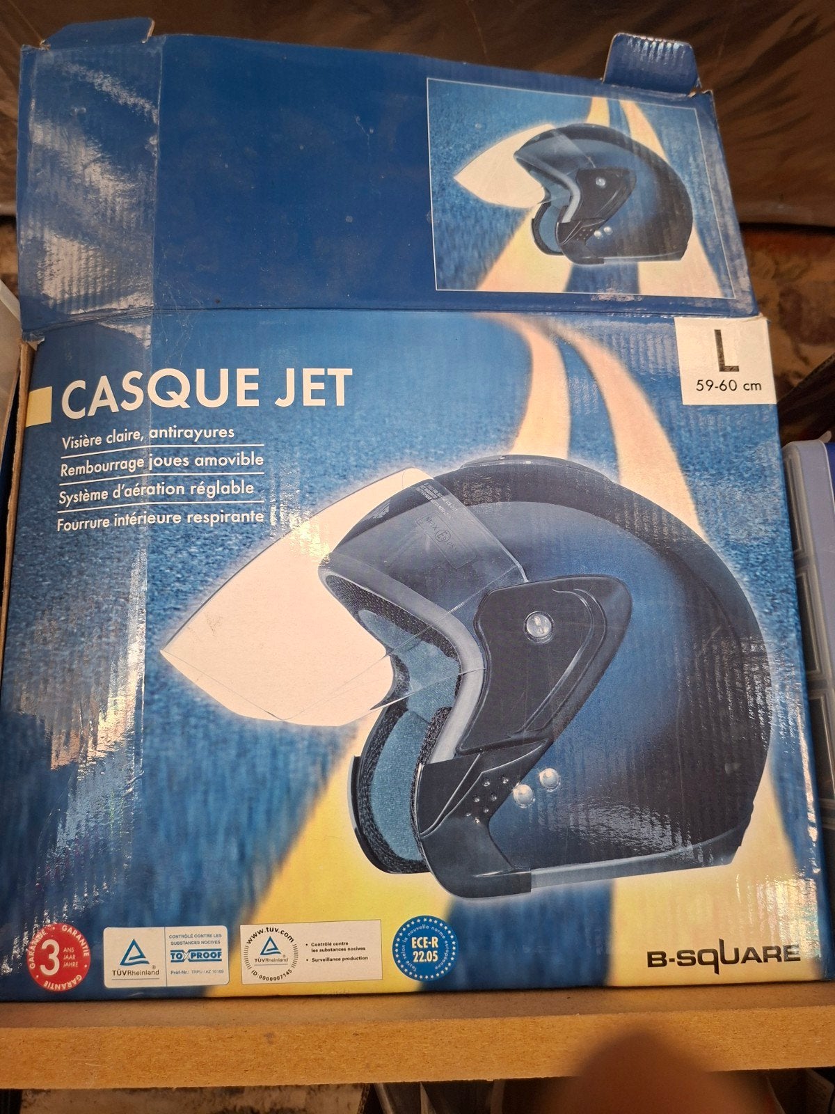 Helm scooter bromfiets, Fietsen en Brommers, Ophalen of Verzenden