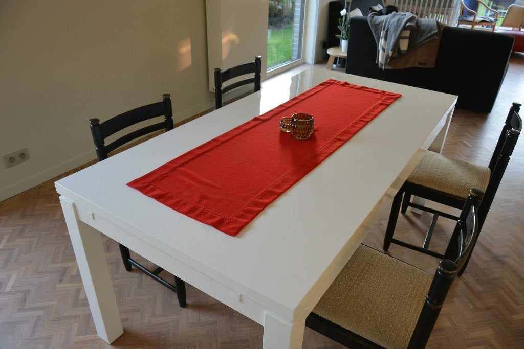 eettafel hoogglans wit 180cm uitschuifbaar tot 280 cm, Huis en Inrichting, Ophalen, Gebruikt, 200 cm of meer, 50 tot 100 cm