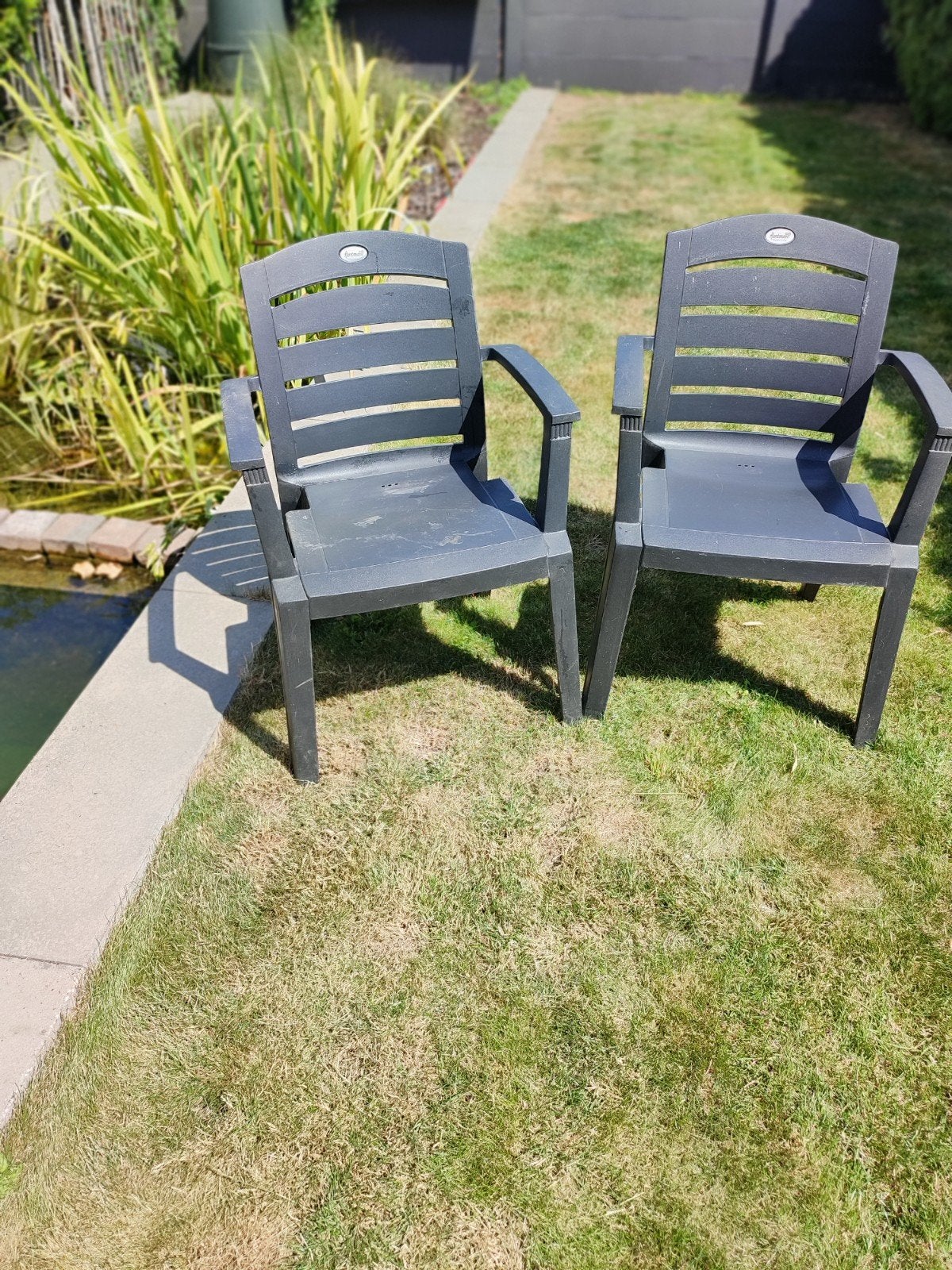 2 tuinstoelen, Tuin en Terras, Tuinstoelen, Ophalen, Gebruikt