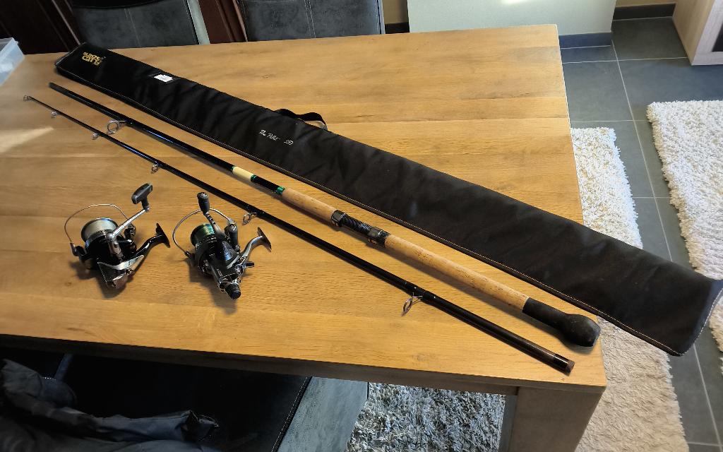 Black Cat.Spro.Daiwa tournament meerval sets., Ophalen, Zo goed als nieuw, Complete set