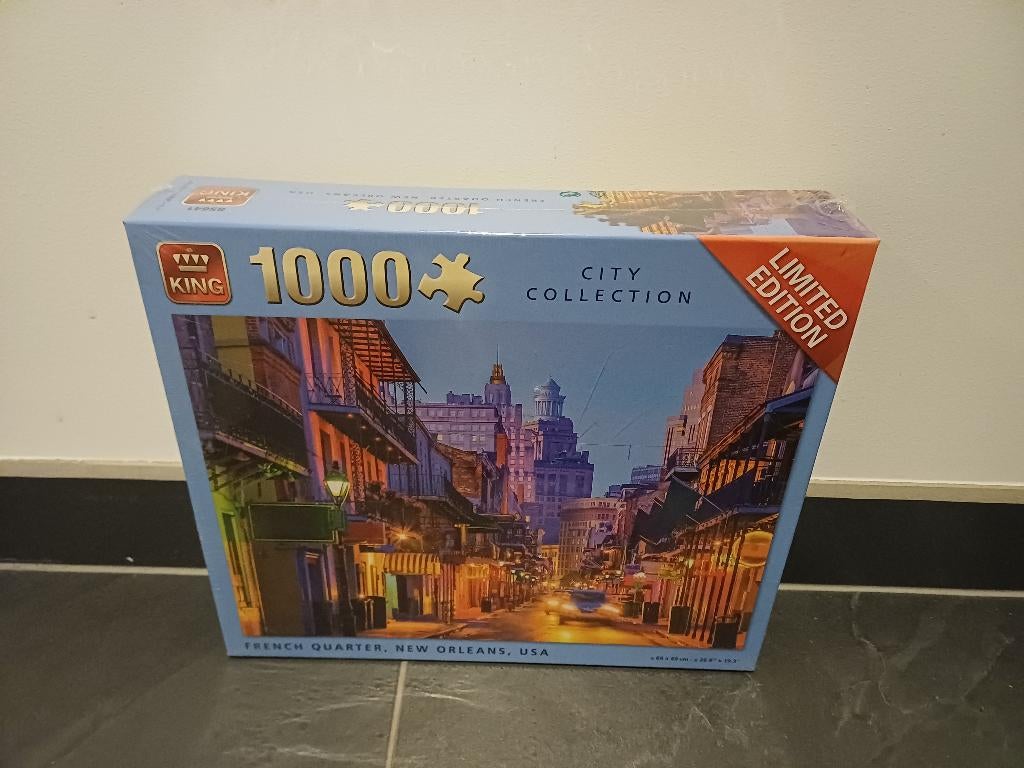 Puzzel king New Orleans, Hobby en Vrije tijd, Ophalen of Verzenden, 500 t/m 1500 stukjes, Nieuw, Legpuzzel