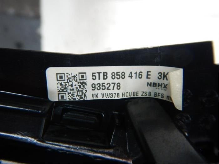 VW Touran 5TA Dashboard Inlegset Hoogglans Zwart, Ophalen of Verzenden, Gebruikt