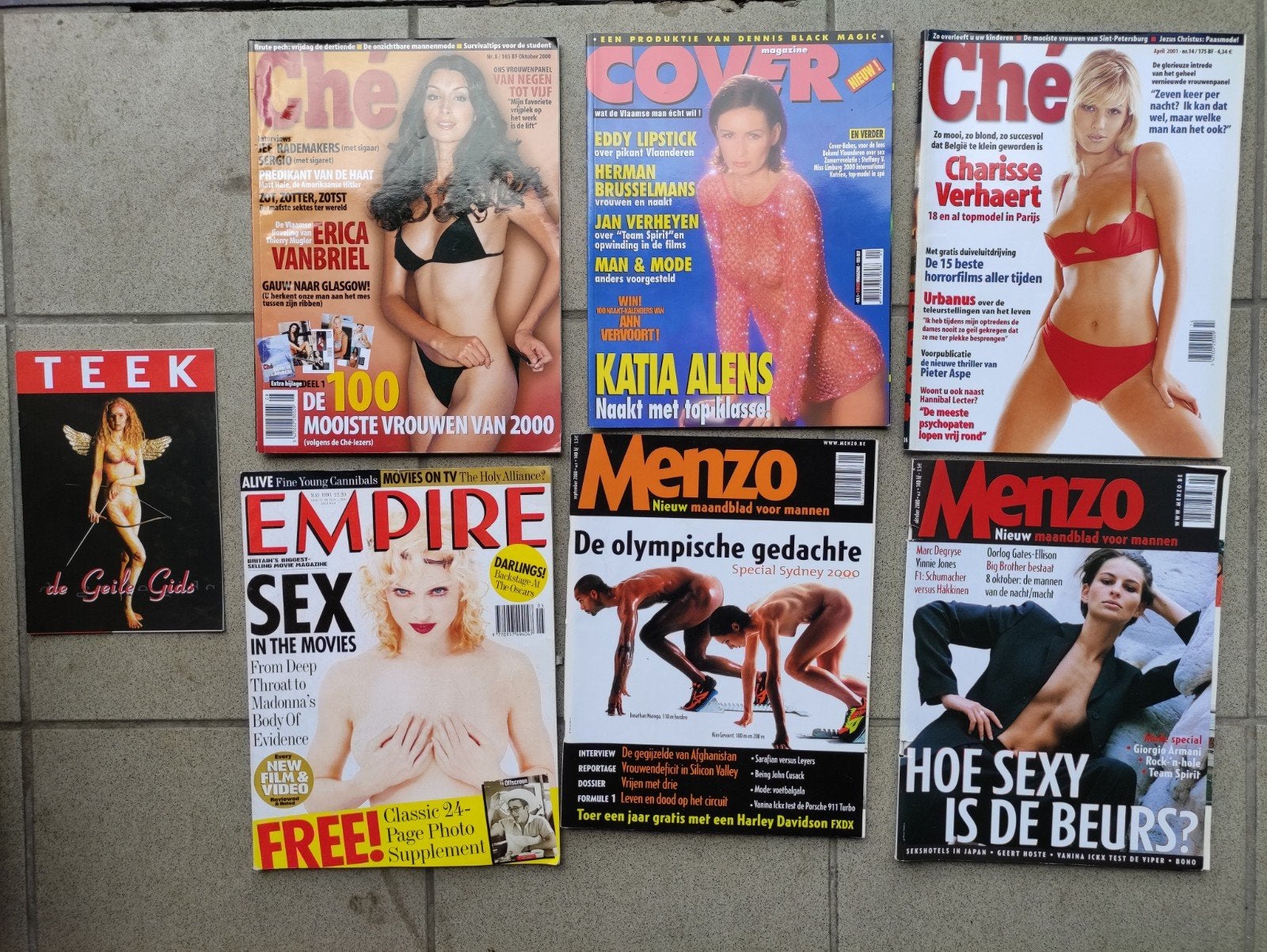 8 erotische magazines, Boeken, Tijdschriften en Kranten, Ophalen of Verzenden