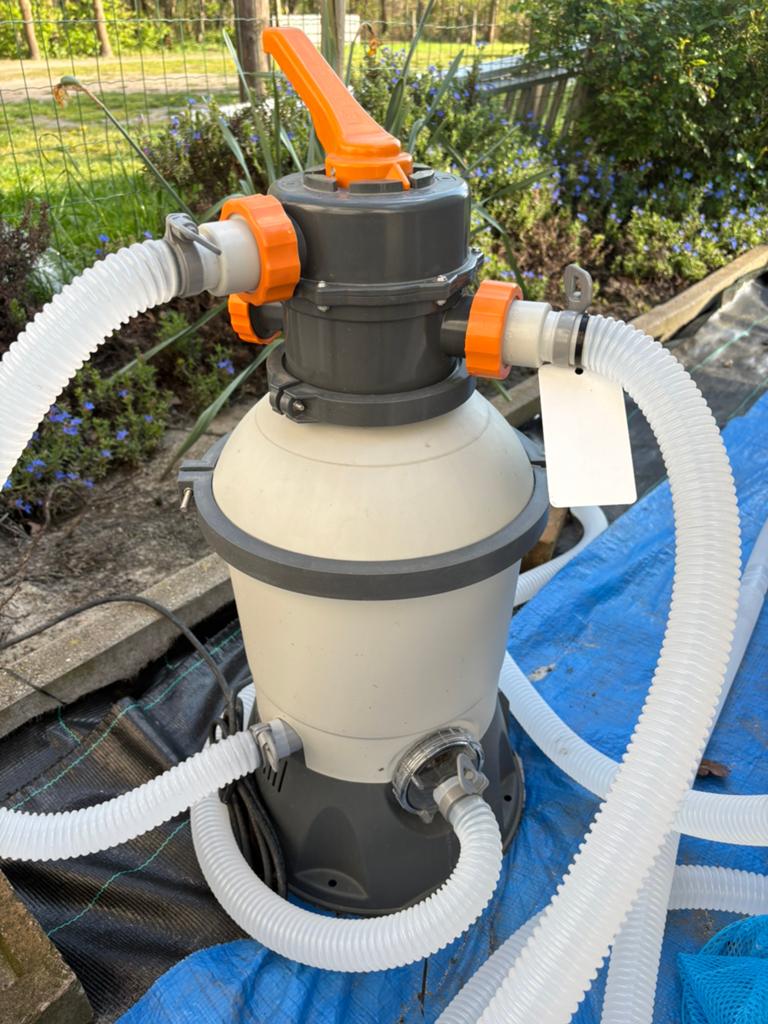 Bestway Flowclear zandfilterpomp – 3 m³/u, Tuin en Terras, Ophalen of Verzenden, Zo goed als nieuw, Filter