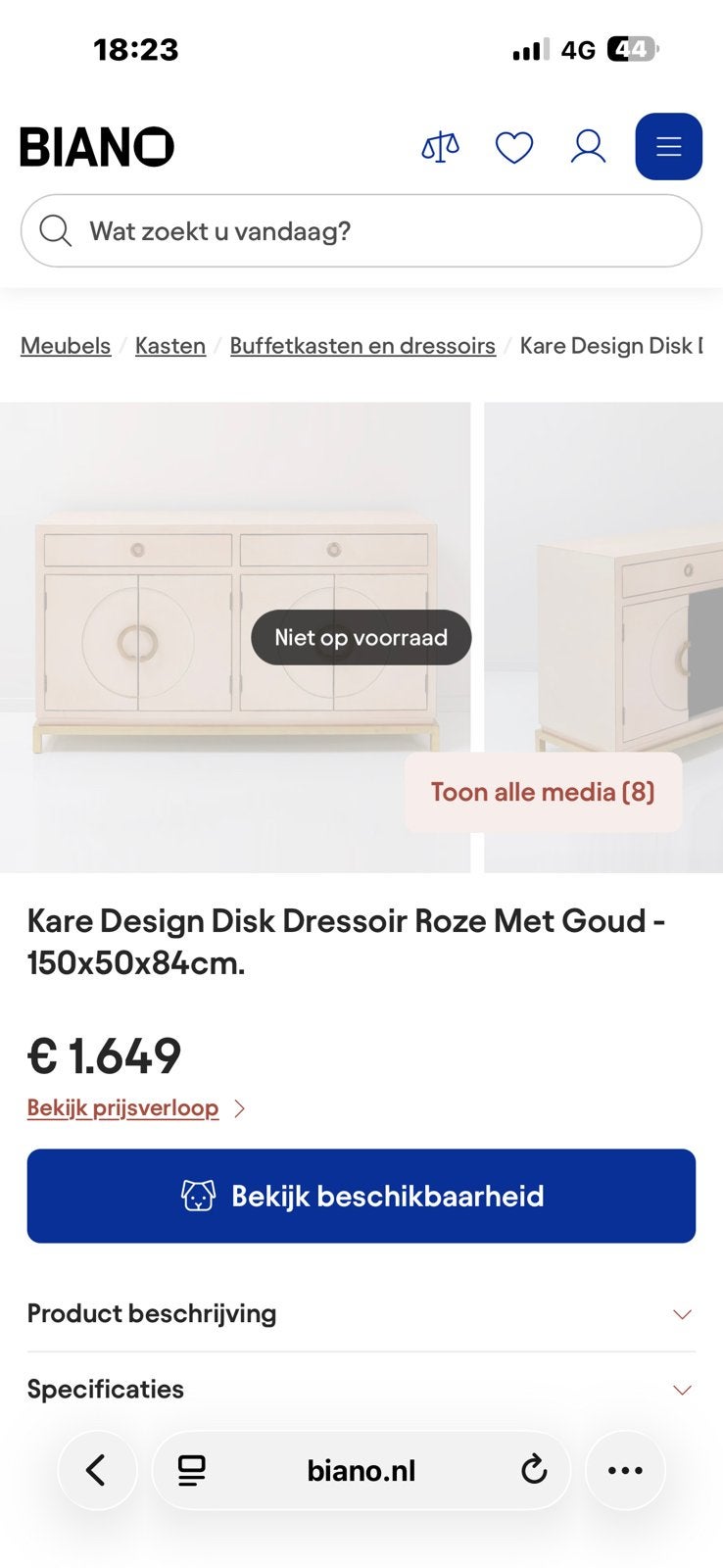 Kare Design kast! Perfecte staat, Antiek en Kunst, Ophalen