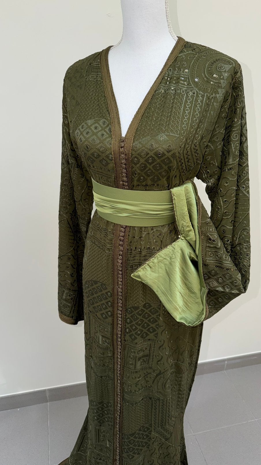Caftan vert, Autres types, Taille 42/44 (L), Neuf, Vert