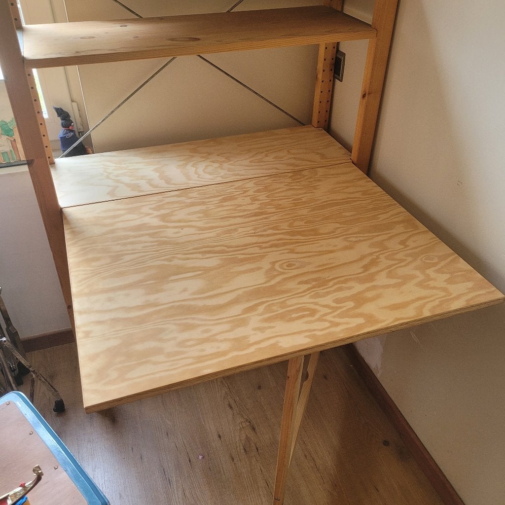Bureau/klaptafel Ivar Ikea, Huis en Inrichting, Ophalen, Hout, 80 cm, Zo goed als nieuw