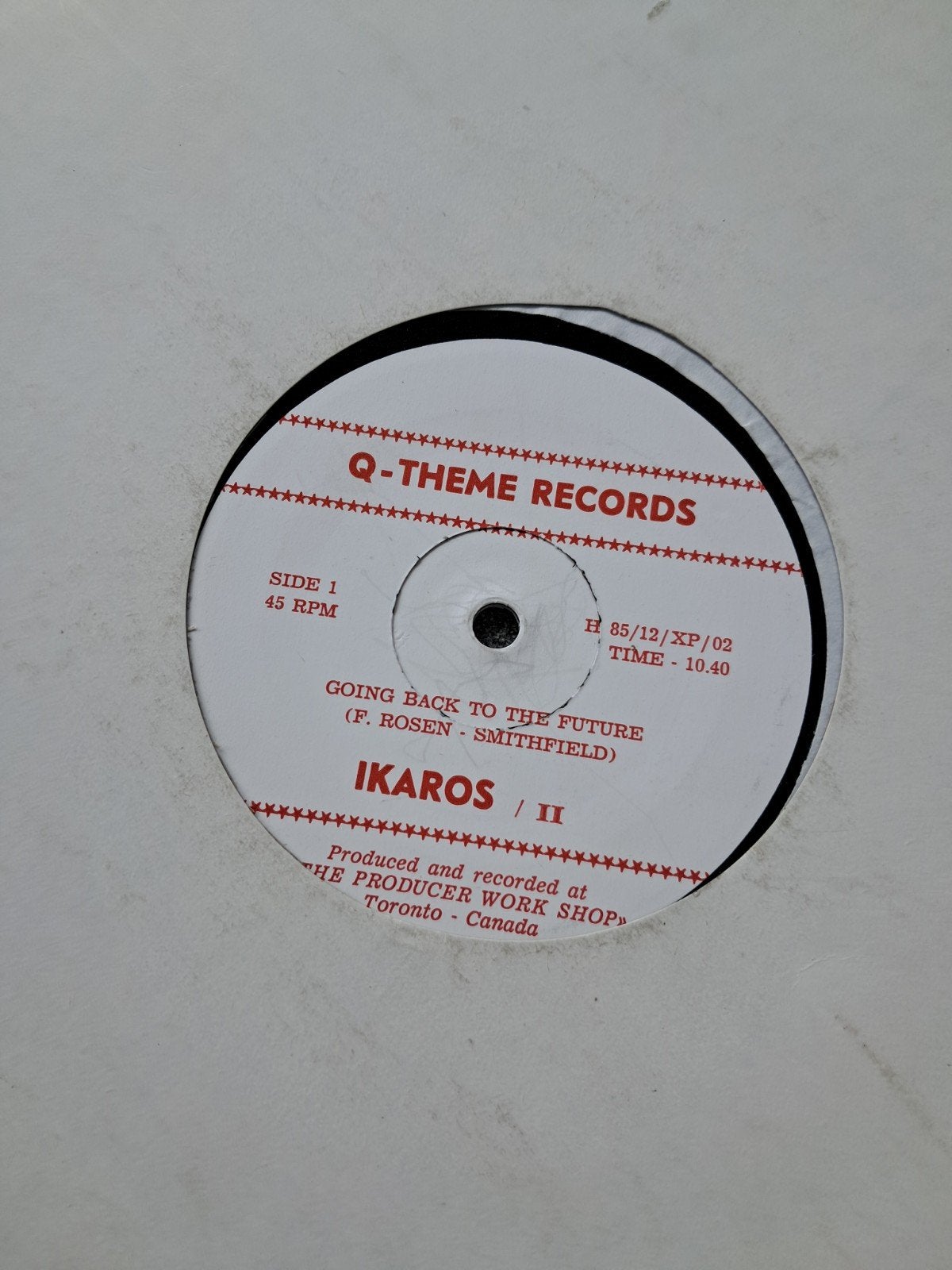 12inch Ikaros II, Cd's en Dvd's, Ophalen of Verzenden, Gebruikt, Dance Populair