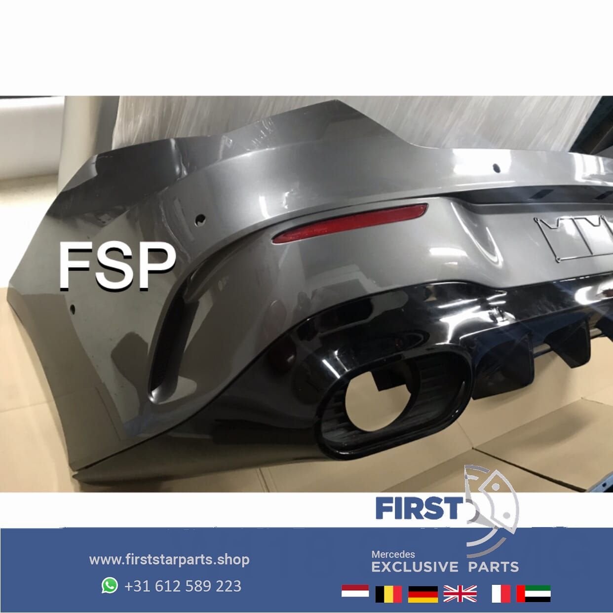 W118 C118 CLA 35 AMG ACHTERBUMPER + DIFFUSER origineel Merce, Arrière, Utilisé, -, -