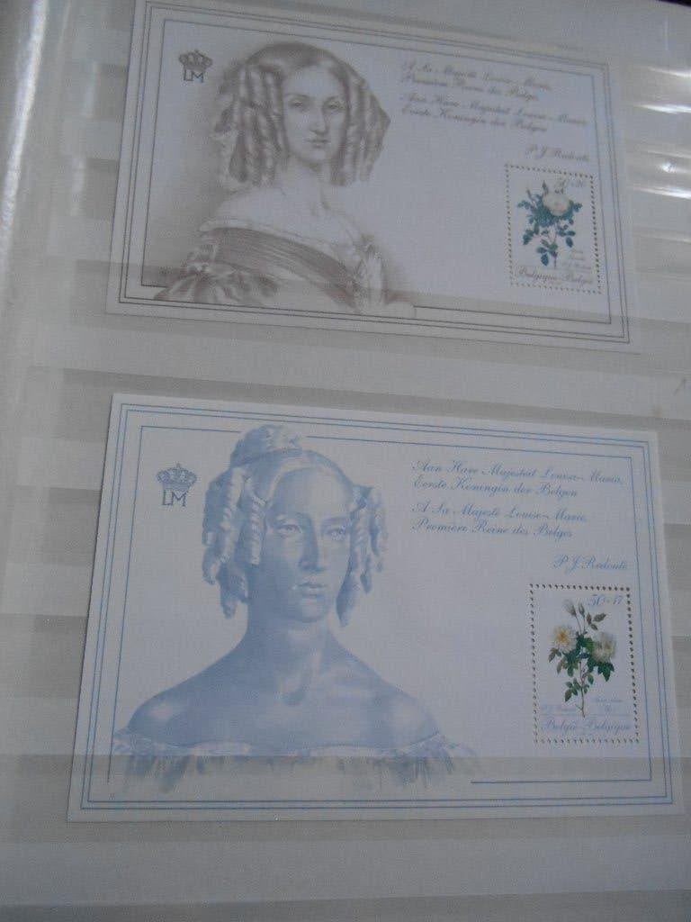 Lot de 2 feuillet Timbres Belge " Louise Marie 1ére Reine", Postzegels en Munten, Ophalen of Verzenden