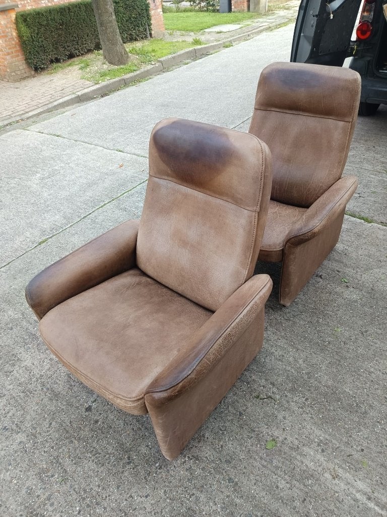 De Sede DS50 Vintage 2 stuks, Ophalen, Gebruikt, Eenpersoons, Minder dan 75 cm