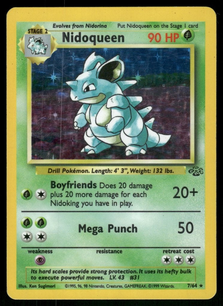 Nidoqueen 7/64 - Jungle (EX), Envoi, Utilisé