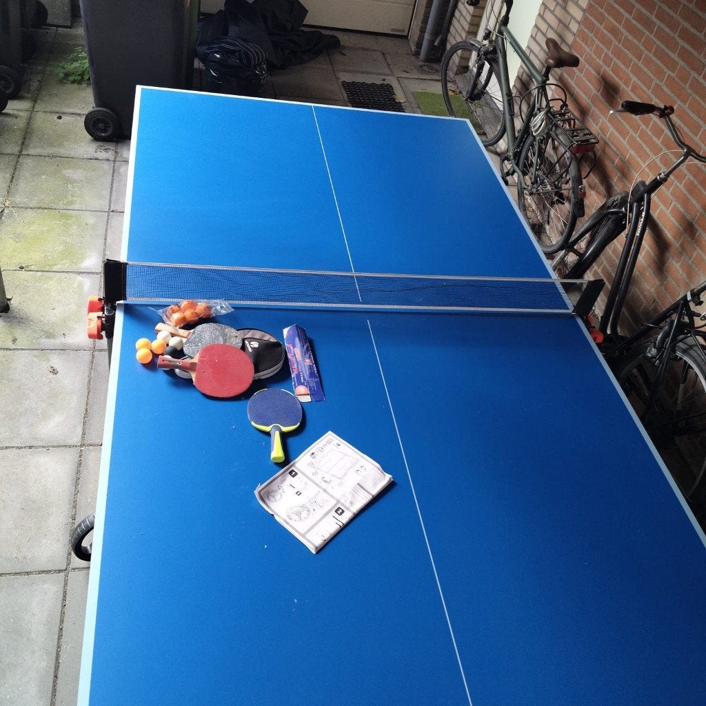 Tafeltennistafel outdoor Artengo inklapbaar, Sport en Fitness, Tafeltennis, Ophalen, Gebruikt, Tafel Outdoor, Inklapbaar