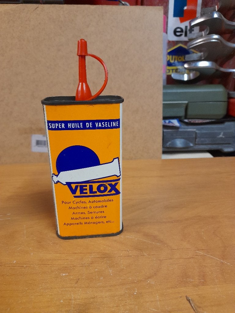 ancienne burette huile vide velox super vaseline, Enlèvement ou Envoi, Utilisé, Autres types