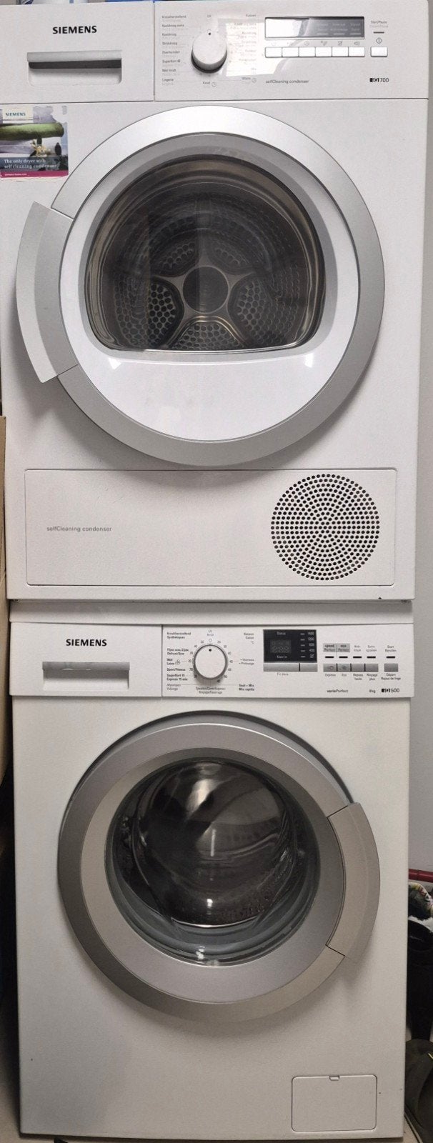 Wasmachine siemens iq 500 8kg en droogkast siemens iq 700, Ophalen
