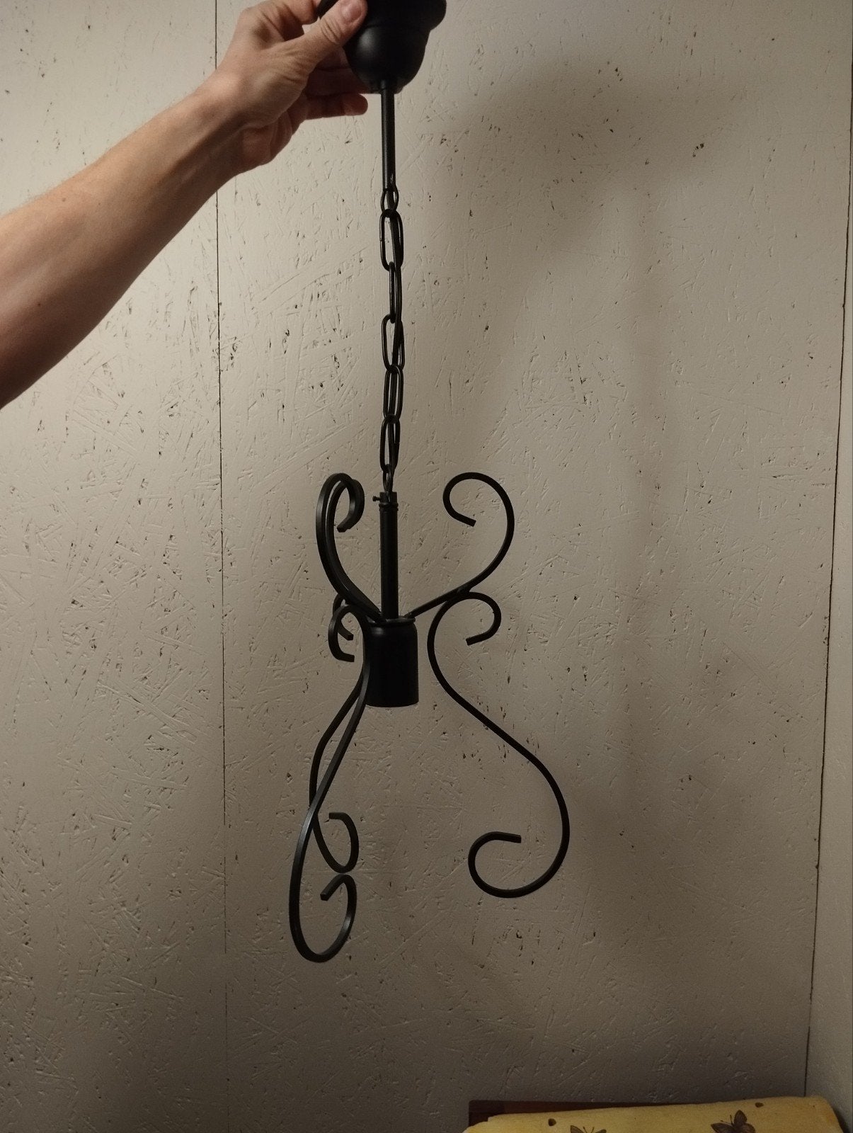 metalen hanglamp mooie staat, Huis en Inrichting, Lampen | Kroonluchters, Ophalen of Verzenden