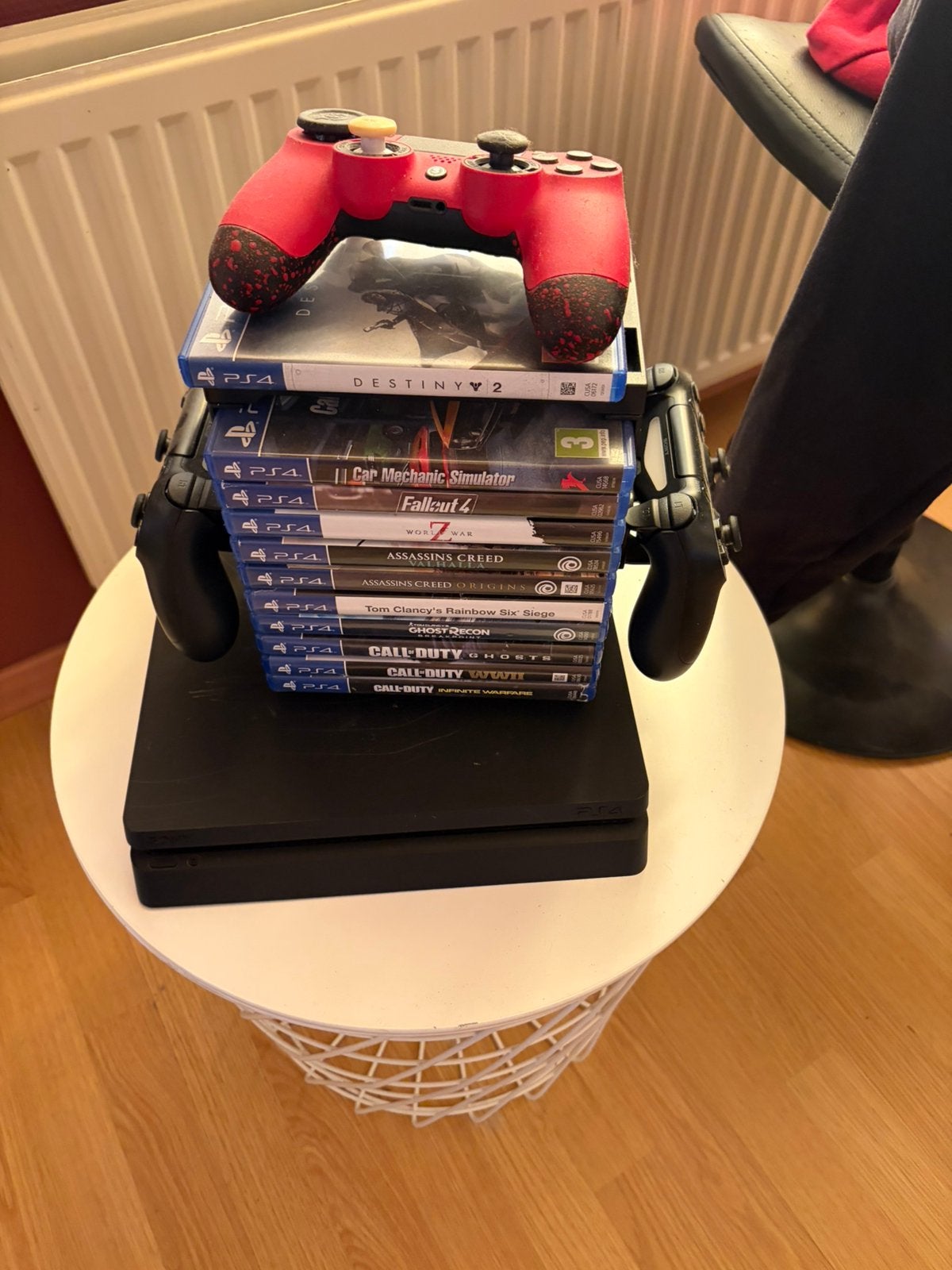 Ps4 Slim met een hele hoop games en 3 controllers, Ophalen, Gebruikt