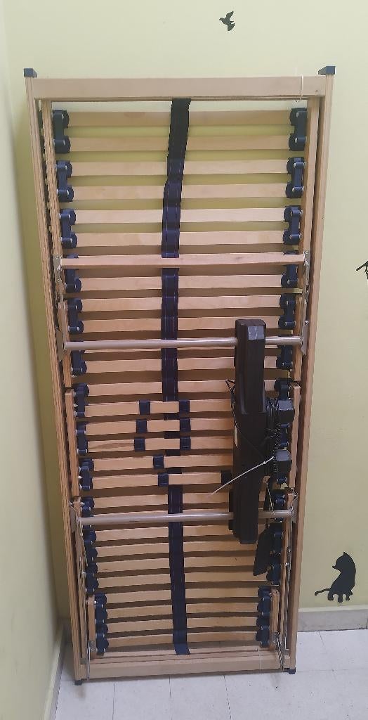 Elektrische Verstelbare Lattenbodems x2 st , 80x200, Tweepersoons, Ophalen of Verzenden, Zo goed als nieuw, 80 cm