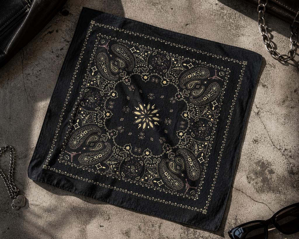 Travis Scott x Jordan "Black Phantom" Bandana – Cactus Jack, Ophalen of Verzenden, Zo goed als nieuw, Overige typen