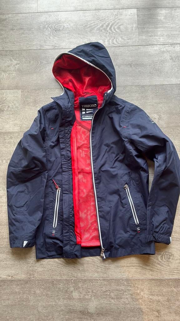 Regenjas Merk Tribord Maat 14j  Blauw, Kleding | Heren, Ophalen, Zo goed als nieuw, Blauw