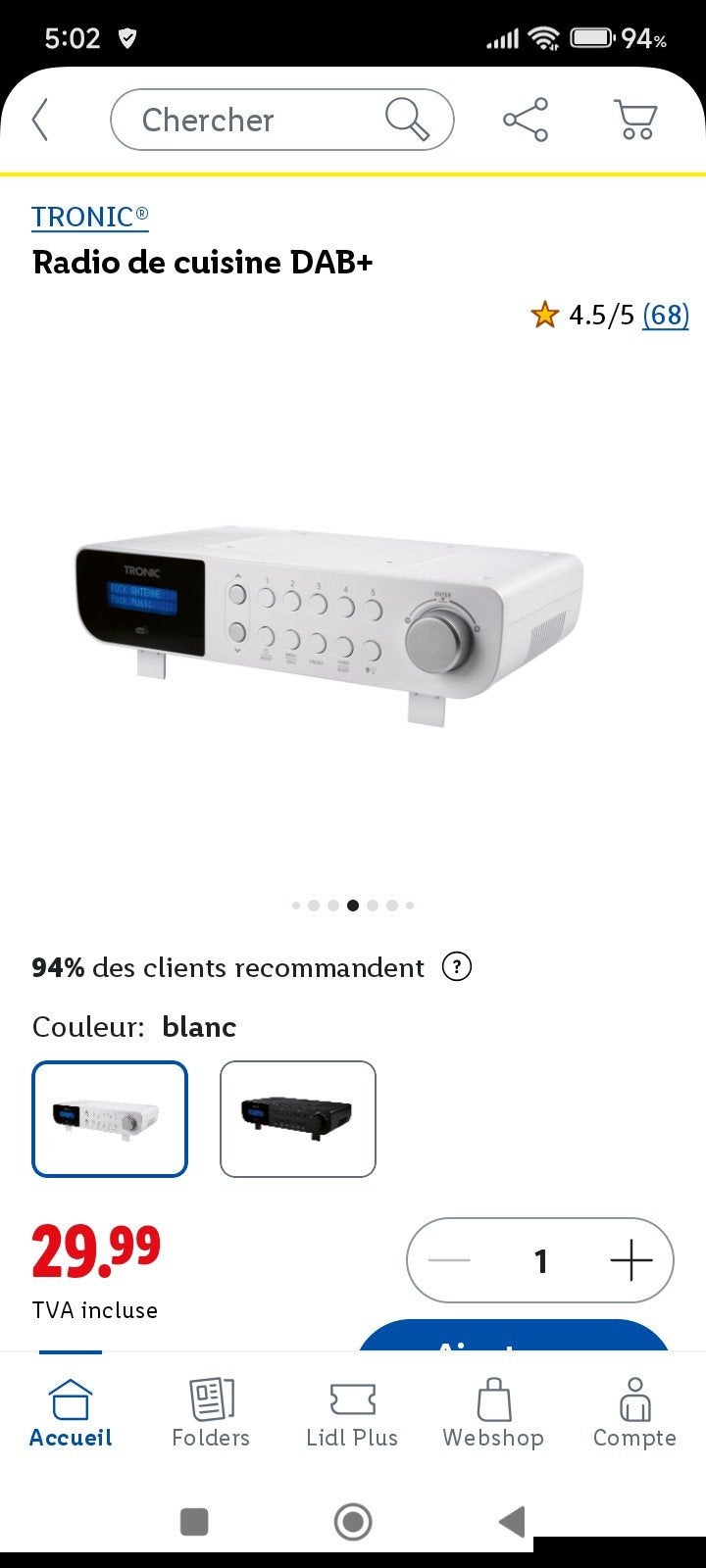 radio dab+ neuve, Audio, Tv en Foto, Ophalen, Nieuw