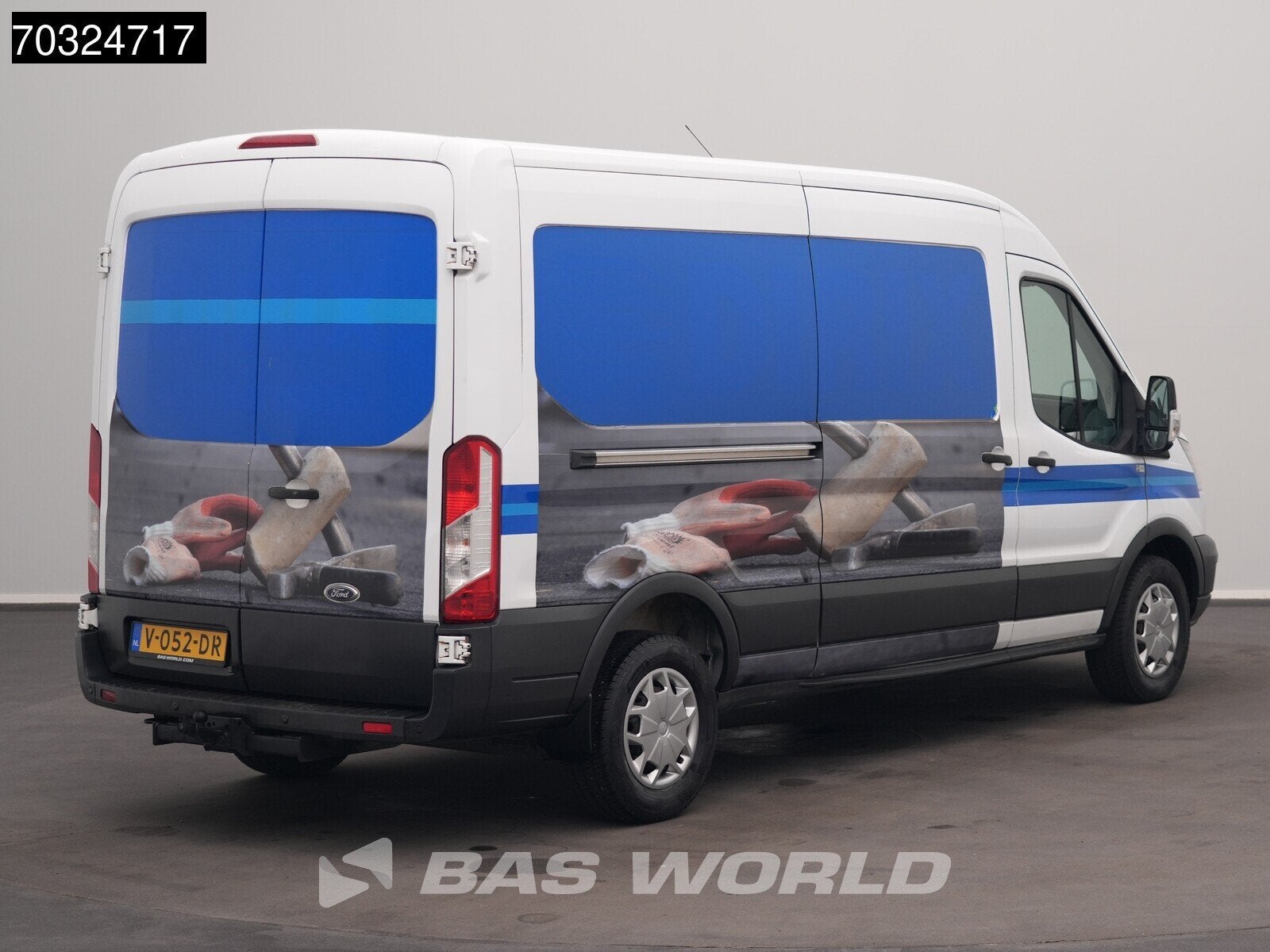 Ford Transit 130pk L3H2 Airco Cruise Parkeersensoren APK 01-, Stof, Euro 6, 4 cilinders, 2000 kg