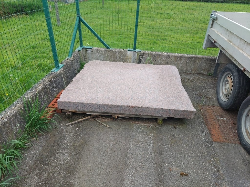 Granieten blok/plaat 1470 x 1280 x 100 mm van 500 kg, Ophalen, Nieuw, Overige materialen, 100 mm of meer