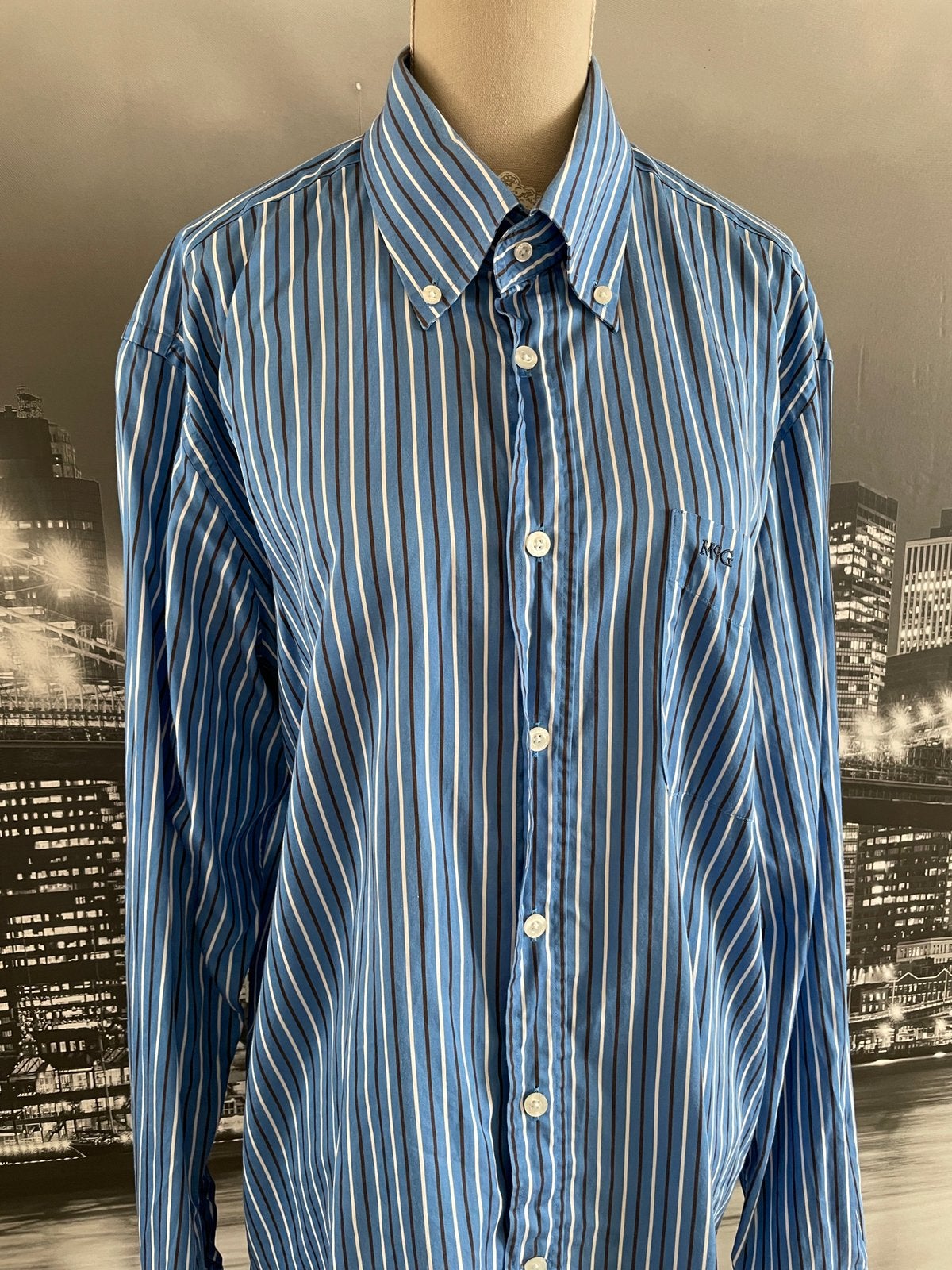 klassiek McGregor heren button down overhemd - 50, Kleding | Heren, Overhemden, Verzenden, Zo goed als nieuw, Halswijdte 41/42 (L)