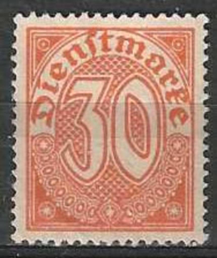 Allemagne 1920 - Yvert 13SE - Timbre de service - 30 cm (ZG), Timbres & Monnaies, Timbres | Europe | Allemagne, Envoi, Non oblitéré